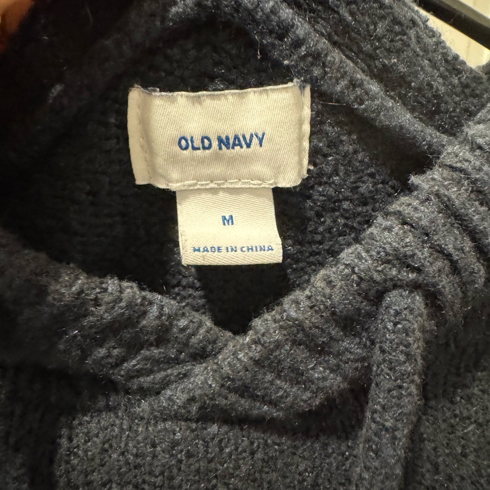 Old Navy Charcoal Knit Hoodie